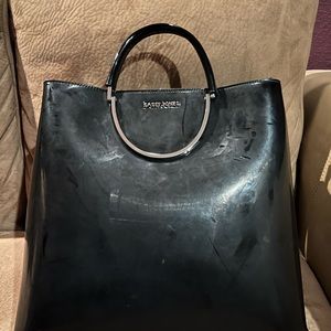 Sassy Jones - Pamela Patent Leather Tote - Black